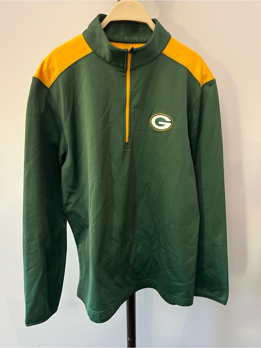 Green Bay Packers Quarter-Zip Men's Sweater with Team Logo